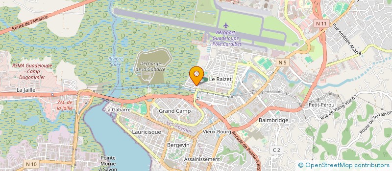 localisation de l'entreprise GROUP FORCES FEMININES CEINTURE URBAINE à LES ABYMES