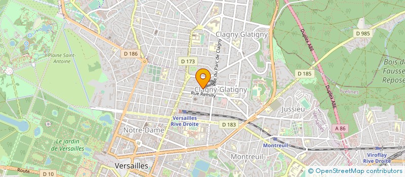 localisation de l'entreprise GROUP FORESTIER DE LA FORET DE MORMANT  VERSAILLES
