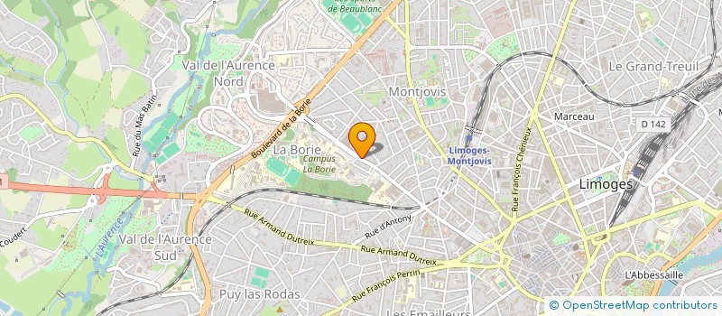 localisation de l'entreprise GROUP FORESTIER DE LIGNAC à LIMOGES