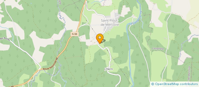 localisation de l'entreprise GROUP FORESTIER DE MERCOIRE  CHEYLARD-L EVEQUE