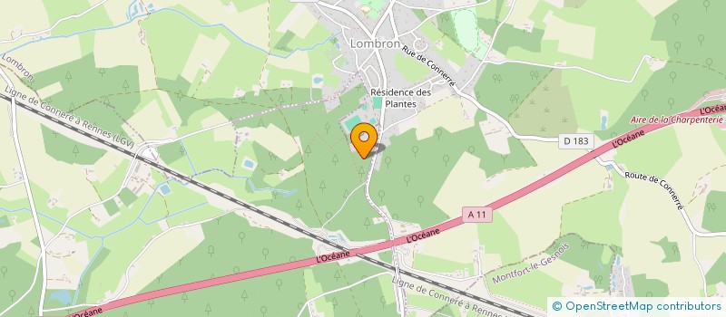 localisation de l'entreprise GROUP FORESTIER DES BOIS DE MONTFORT  MONTFORT LE GESNOIS