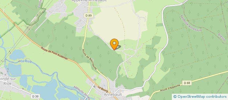 localisation de l'entreprise GROUP FORESTIER DES COTES DE LA RISLE  APPEVILLE-ANNEBAULT