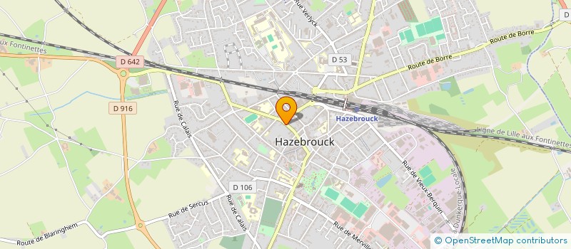 localisation de l'entreprise GROUP FORESTIER DU BOIS DE LA CRUYSABEEL à HAZEBROUCK
