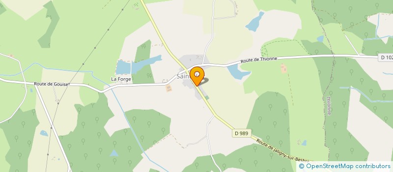 localisation de l'entreprise GROUP FORESTIER DU BOIS POTIER  JALIGNY-SUR-BESBRE