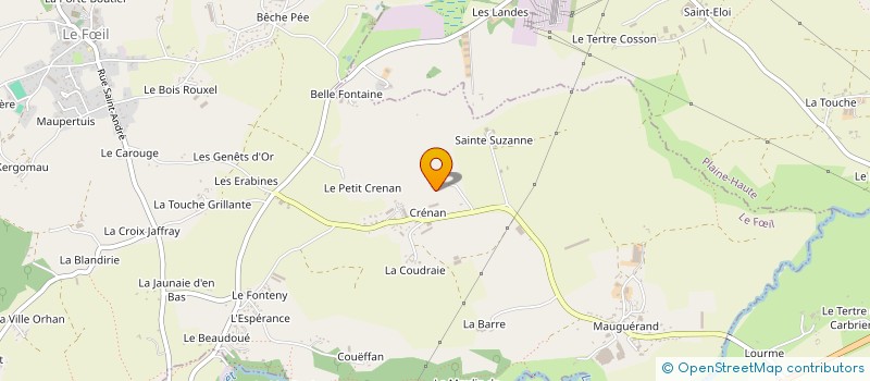 localisation de l'entreprise GROUP FORESTIER FORET DE COLPO  LE FIL