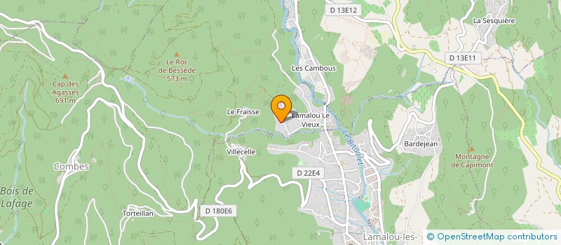 localisation de l'entreprise GROUP FORESTIER MOULIN ST JEAN  COMBES