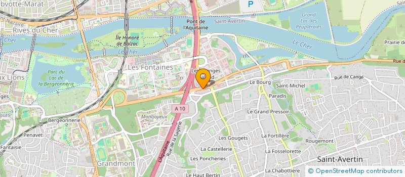 localisation de l'entreprise GROUP FORM  SAINT-AVERTIN