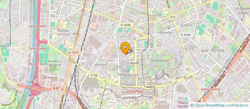 localisation de l'entreprise GROUP H2TI à GRENOBLE