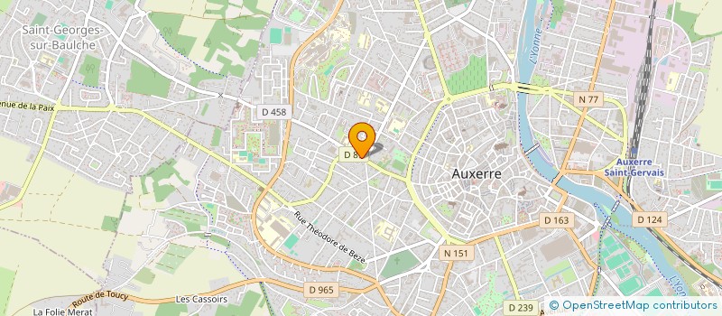localisation de l'entreprise GROUP ICAUNAIS INSERTION PAR ECONOMIQUE à AUXERRE