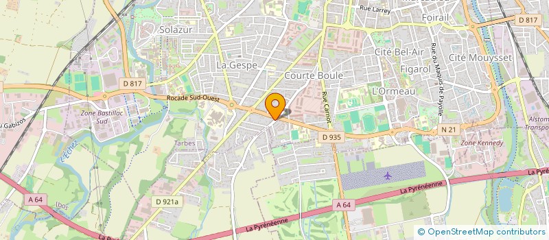 localisation de l'entreprise GROUP-IMMOBILIER  TARBES