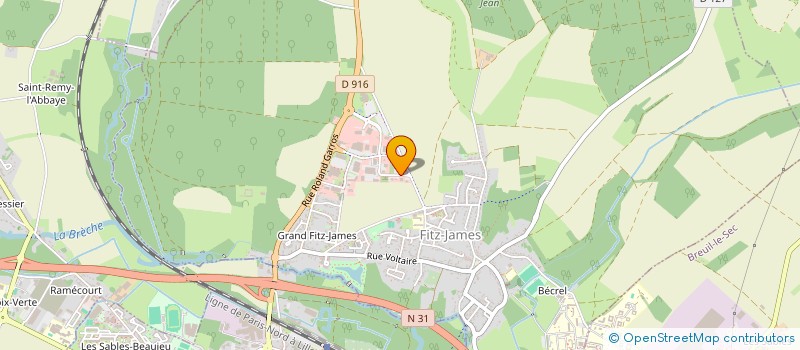 localisation de l'entreprise GROUP INDUST REGION CREIL  FITZ-JAMES