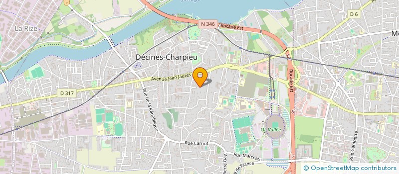 localisation de l'entreprise GROUP INTER REGIONAL ETUDES FORMATION à DECINES-CHARPIEU