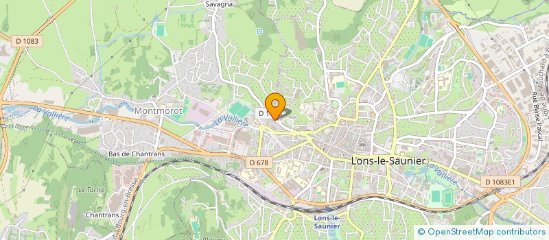 localisation de l'entreprise GROUP INTERPR DEPART ARTISANAL  LONS-LE-SAUNIER