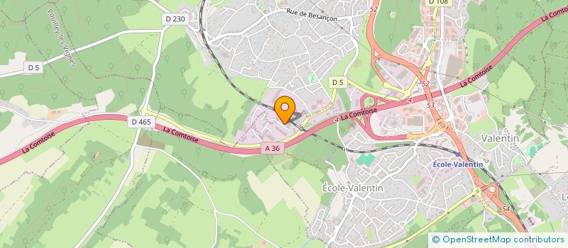 localisation de l'entreprise GROUP INTERSYND TRPTS ROUTIERS  ECOLE-VALENTIN