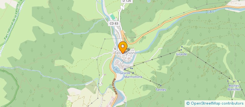 localisation de l'entreprise GROUP INTERVENT TRAVAUX AMENAGT MONTAGNE à AUSSOIS