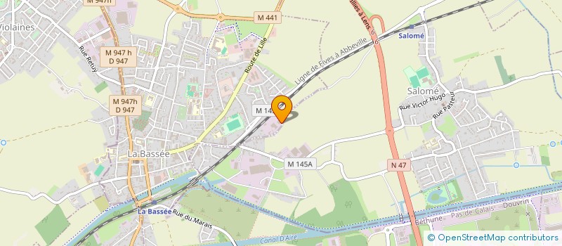 localisation de l'entreprise GROUP JD FAMILY  LA BASSEE