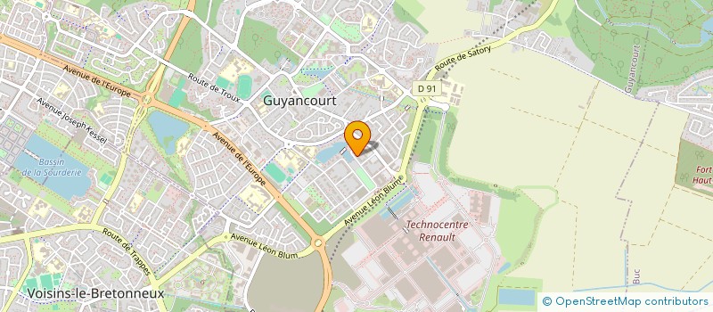 localisation de l'entreprise GROUP LEROI  GUYANCOURT