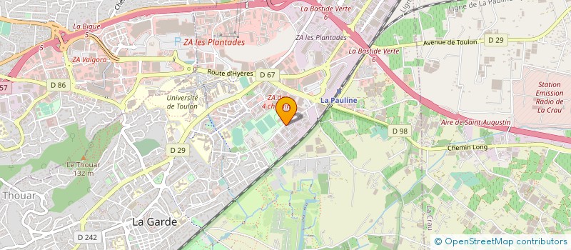 localisation de l'entreprise GROUP LINE 83  LA GARDE