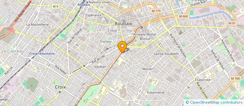 localisation de l'entreprise GROUP LOCAL EMPLOYEUR VERSANT NORDEST à ROUBAIX