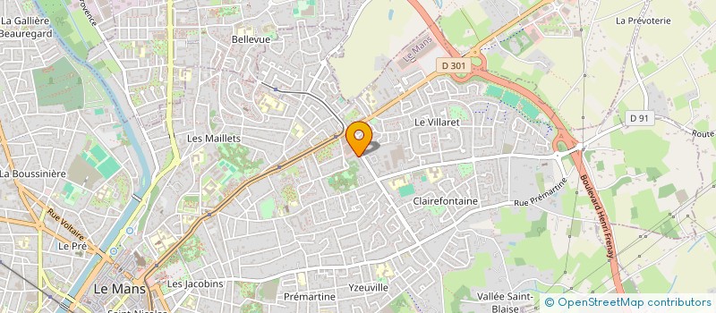 localisation de l'entreprise GROUP'MANS NORD EST SANTE  LE MANS