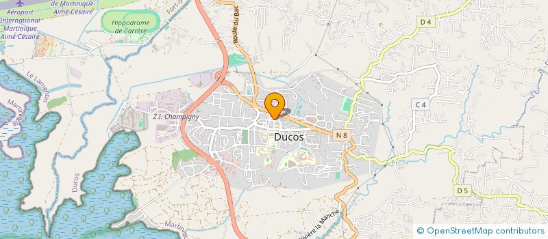 localisation de l'entreprise GROUP MARTINIQ TRAVAUX PUBLICS  DUCOS