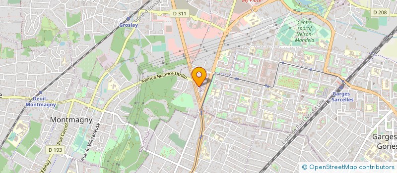 localisation de l'entreprise GROUP MEDIA COM à SARCELLES