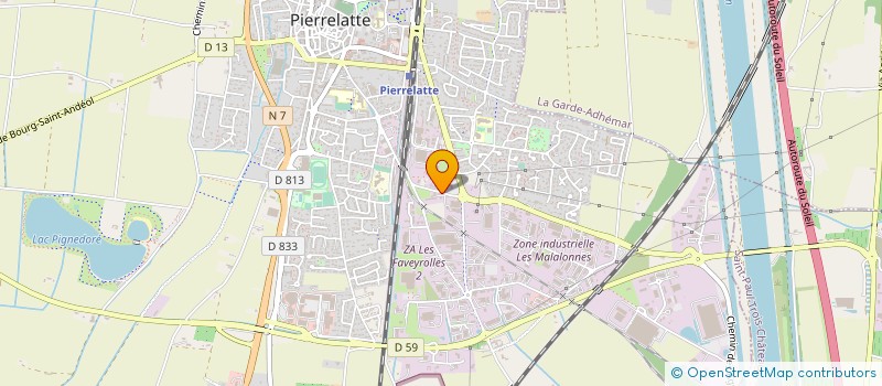 localisation de l'entreprise GROUP'MEDIAWEB  PIERRELATTE