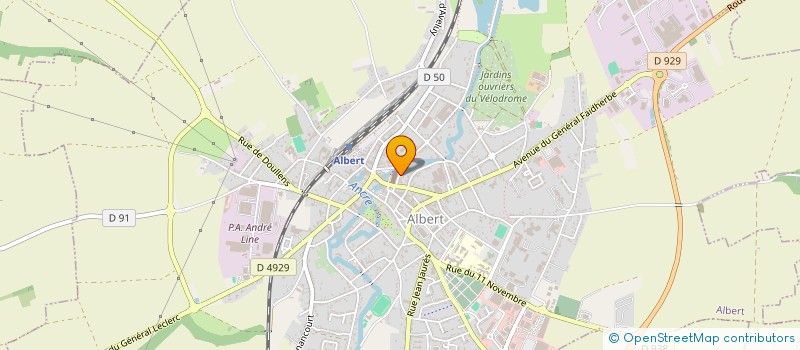 localisation de l'entreprise GROUP MEDICAL DE LA VALLEE à ALBERT