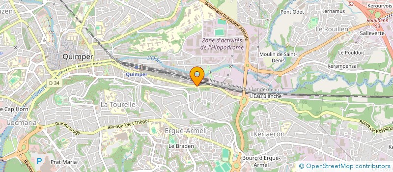 localisation de l'entreprise GROUP NAT PROTECT ENVIRONNEMENT NATURE à QUIMPER