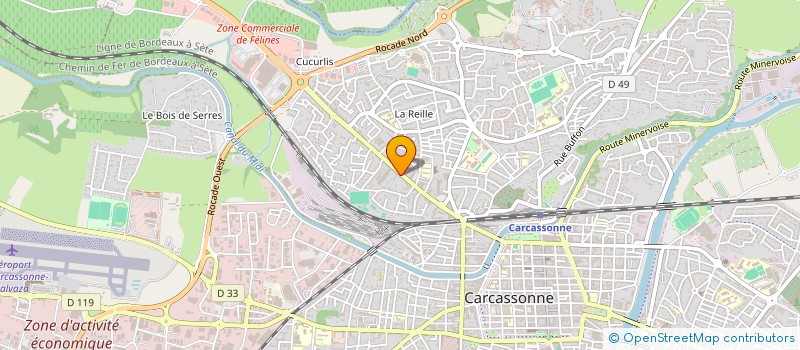 localisation de l'entreprise GROUP ORIZON à CARCASSONNE