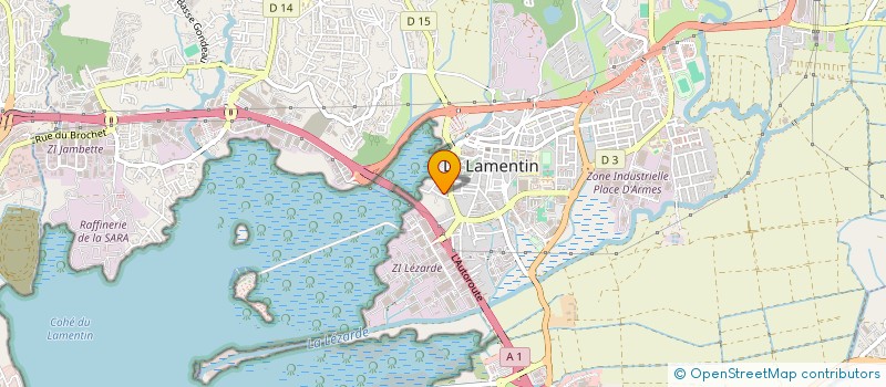 localisation de l'entreprise GROUP PETROL AVITAILL FORT DE FRANCE à LE LAMENTIN