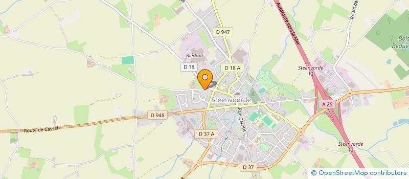 localisation de l'entreprise GROUP PRODUCT HOUBLON FFLANDRE  STEENVOORDE