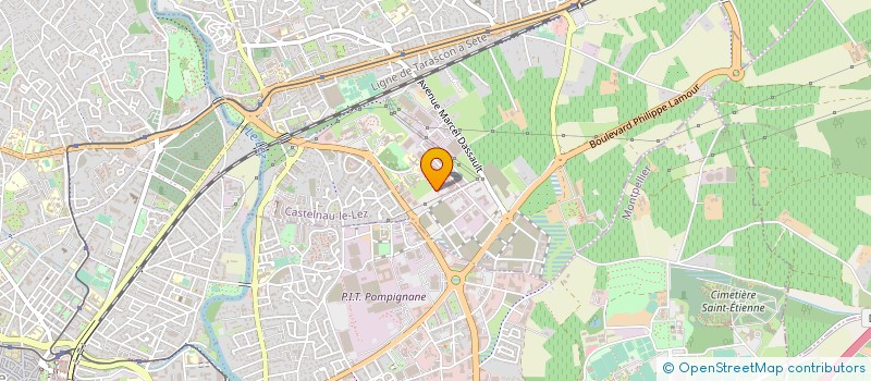 localisation de l'entreprise GROUP PROFES FORMAT HOSPIT PRIVE LANGUED  CASTELNAU-LE-LEZ