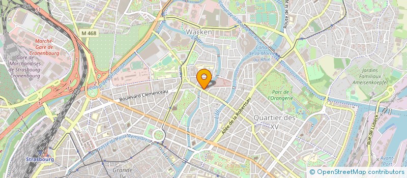 localisation de l'entreprise GROUP RADIO CLINIQUES STRASB à STRASBOURG