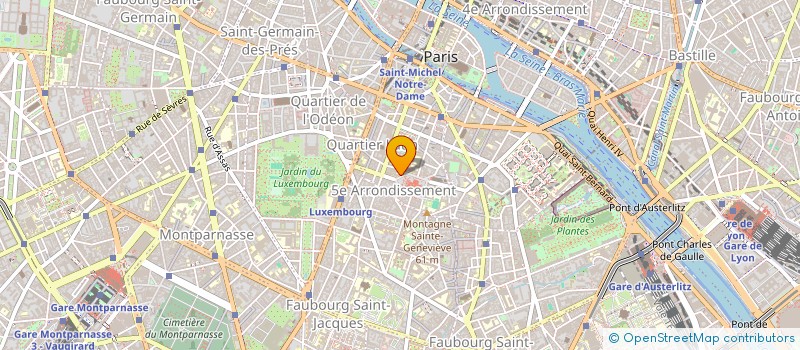 localisation de l'entreprise GROUP RECHE INSTI DROIT AMENA URBAN ... à PARIS