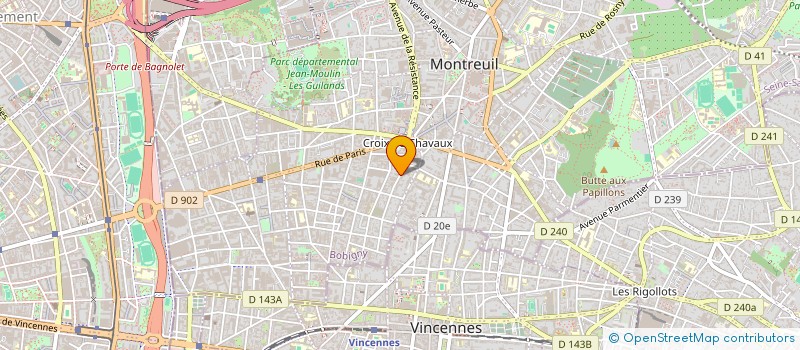 localisation de l'entreprise GROUP RECHER REALISAT DEVELOP RURAL à MONTREUIL