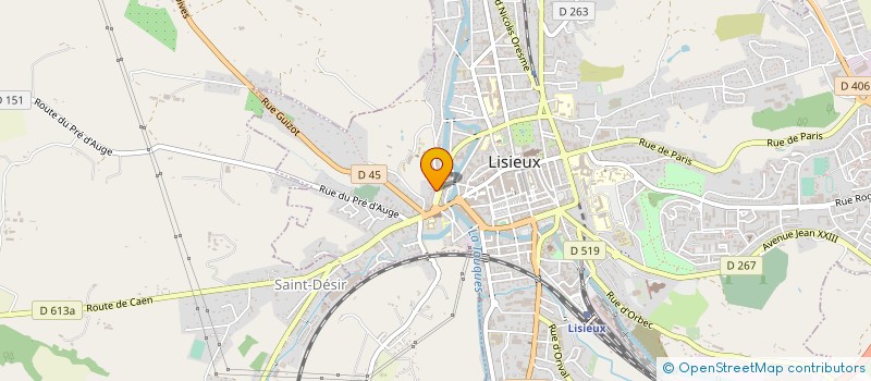 localisation de l'entreprise GROUP RECHERCH ARCHEO PROSPECT PAYS AUGE  LISIEUX