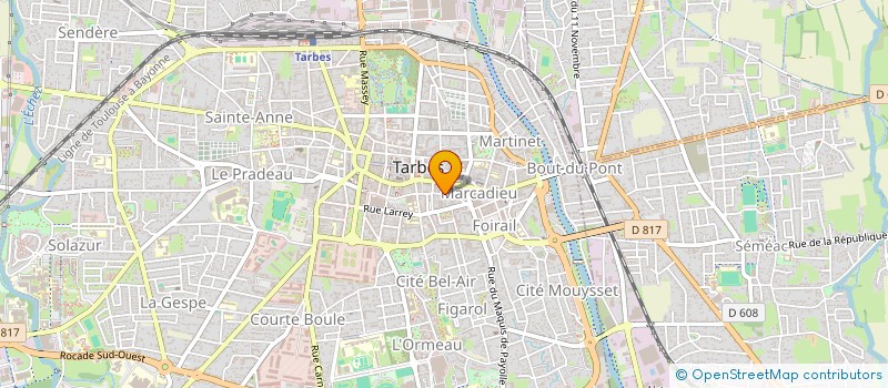 localisation de l'entreprise GROUP REGION PETITE MOYEN ENTRE MIDI PYR  TARBES