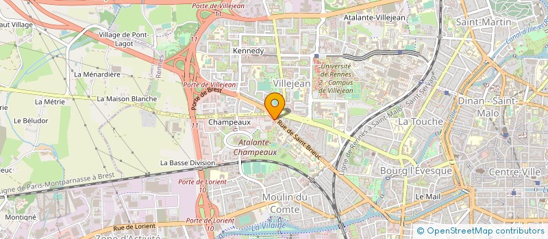localisation de l'entreprise GROUP RELATION EMPLOI FORMATION BRETAGNE à CESSON-SEVIGNE