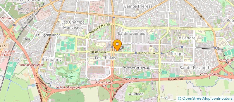 localisation de l'entreprise GROUP RENNAIS INSERTION FORMATION  RENNES