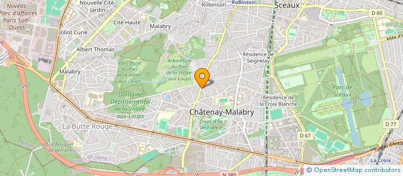 localisation de l'entreprise GROUP S.A à CHATENAY-MALABRY