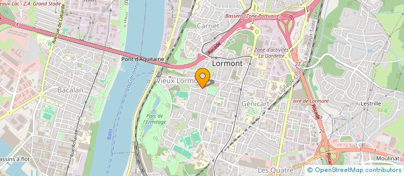 localisation de l'entreprise GROUP SOLIDAIRE GEOMETRES EXPT FONCIERS à LORMONT