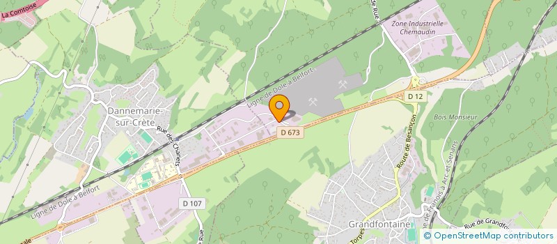 localisation de l'entreprise GROUP STSI à CHEMAUDIN ET VAUX