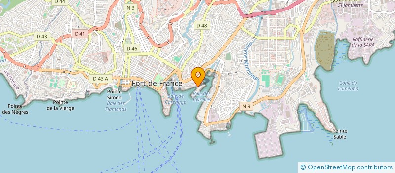 localisation de l'entreprise GROUP TRANSP PORT FORT DE FRANCE  FORT-DE-FRANCE