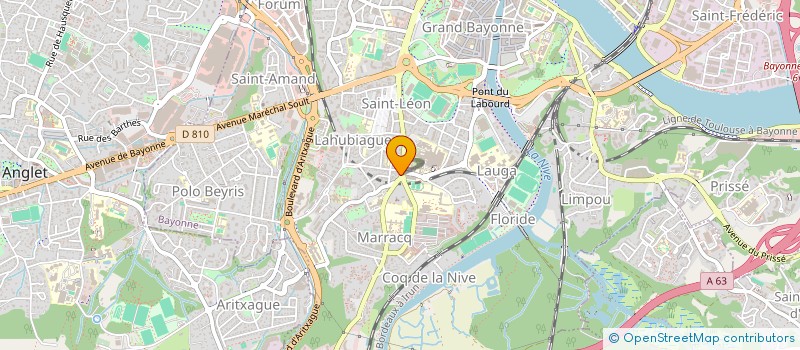 localisation de l'entreprise GROUP TRANSP ROUTIER REG BAYON à BAYONNE