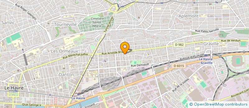 localisation de l'entreprise GROUP UNIVERSAL BAT  LE HAVRE