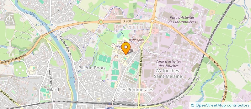 localisation de l'entreprise GROUP UNIVERSIT RECHERCH INTERDISCIPLINA à LAVAL