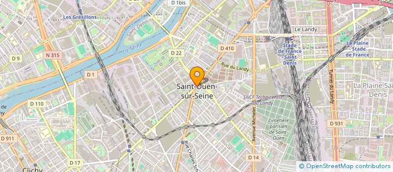 localisation de l'entreprise GROUP VERSION CAFE  SAINT-OUEN-SUR-SEINE