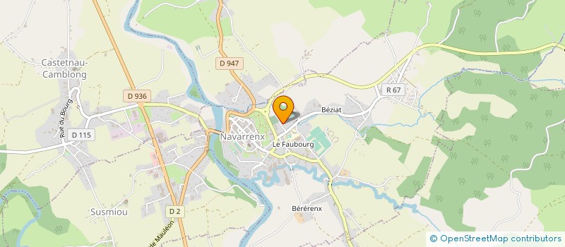localisation de l'entreprise GROUPAGE EUROPE à NAVARRENX