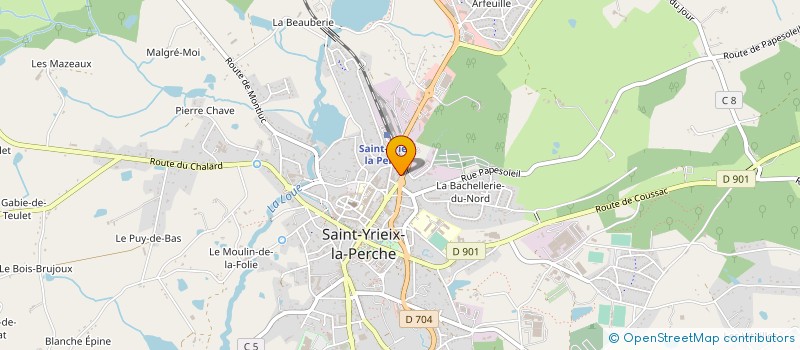 localisation de l'entreprise GROUPATOP à SAINT-YRIEIX-LA-PERCHE